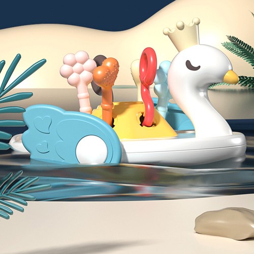 Baby swan pull toy silicone - baby,
