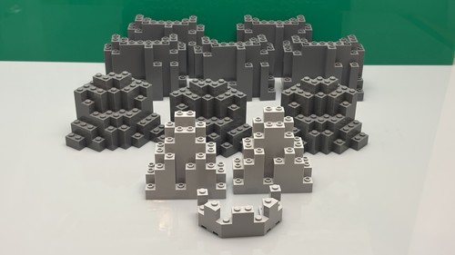 Lego panel rock triangular - rock,