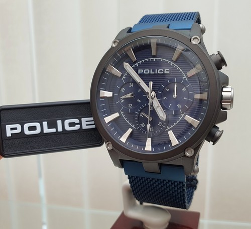 New police watch mens blue - watch,