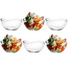 Glass prawn cocktail bowls - glass,