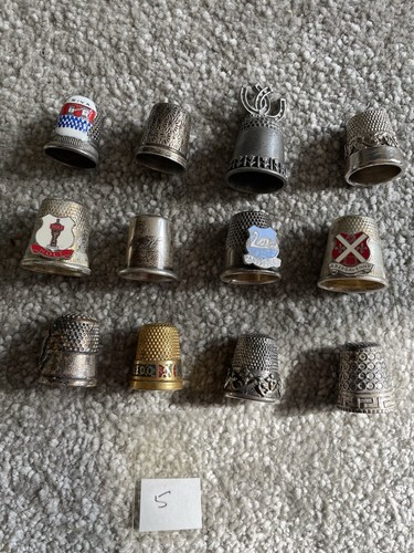 Job lot metal thimbles - job, 16