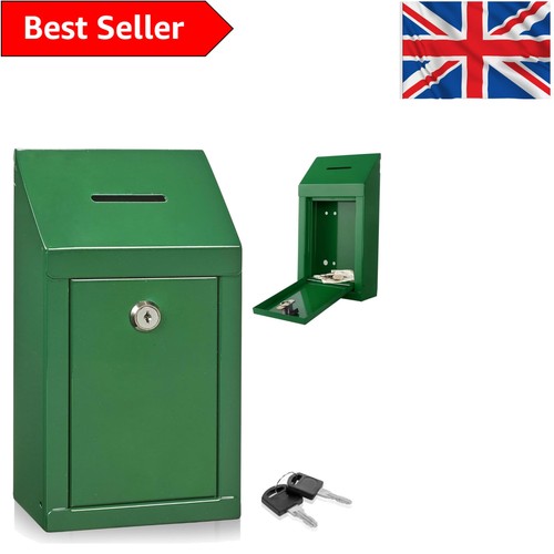 Secure green metal donation - secure,
