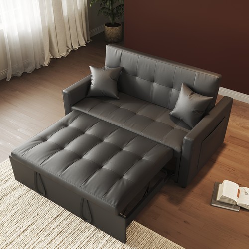 Seater sofa bed grey pull - 2,