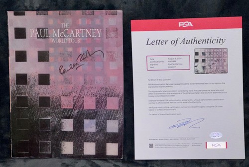 Signed beatles paul mccartney - signed,