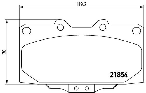 Brembo 034 brake pad - p,
