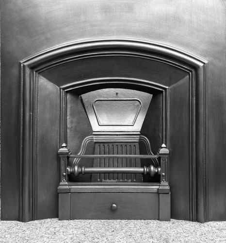 Pristine cast iron fireplace - cast,