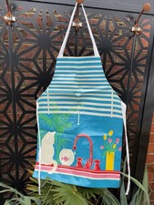 Vintage 1980s 'Shreds' Colourful Cat PVC Apron Kitchenlia