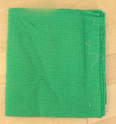 Vintage 1960s green seersucker - vintage,