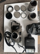 Contax G2 Titanium Rangefinder 35mm Film Camera with 45mm 90mm 28mm lenses