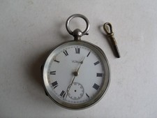 ANTIQUE SOLID SILVER WALTHAM POCKET WATCH SIZE 18 BIRMINGHAM 1913 (NOT WORKING)