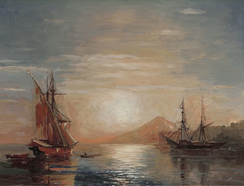 Oil painting hardboard - oil,