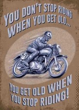 Motorcycle 30x40cm metal wall