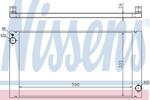 Nissens radiator for - for, mini