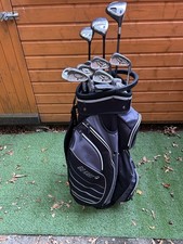 Nice Set Of Golf Clubs Including Ping Callaway With Go Kart Cart Bag