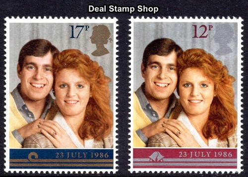 1986 royal wedding sg1333 - royal, sg1333-4