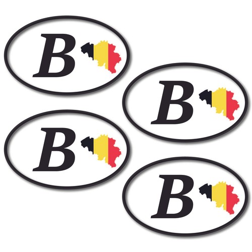 Country stickers 4pcs 8x5cm - stickers,