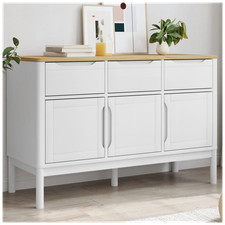 Sideboard White 114x43x74 cm