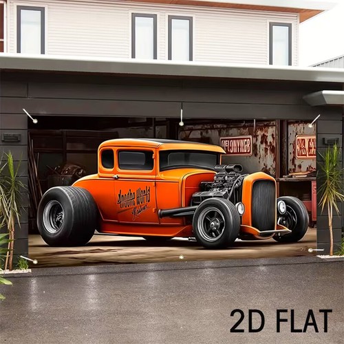 Hot rod vintage - vintage, watercolor