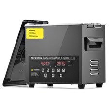 Creworks Digital Ultrasonic Cleaner Machine Degas Gentle Mode, 120w RRP £120