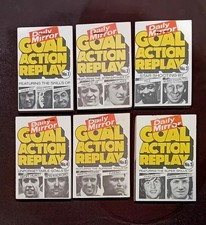 Daily Mirror Goal Action Replay Flicker Books 1970s Vintage Football Set Of 6