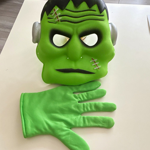 Green frankenstein half - green,