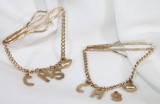 2 Vtg CHS Football Tie Clasp