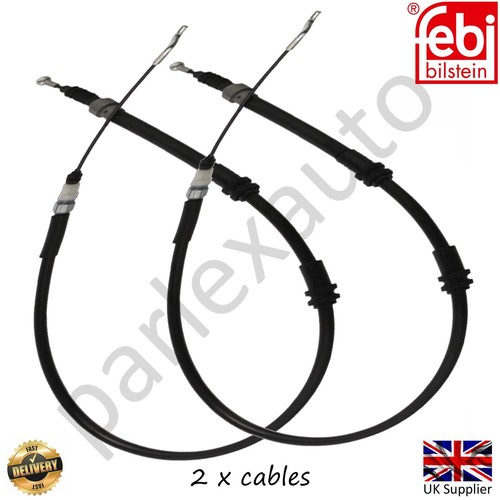 Handbrake cable rear side - 2x,