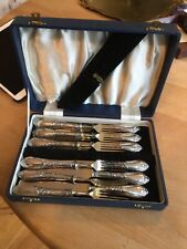 1930’s  Solingen desert knives and forks. Unused, still in presentation box