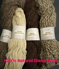 NATURAL 100% SHEEP WOOL YARN -
