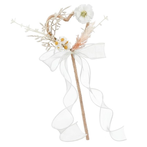 Wedding flower girl - girl, wand