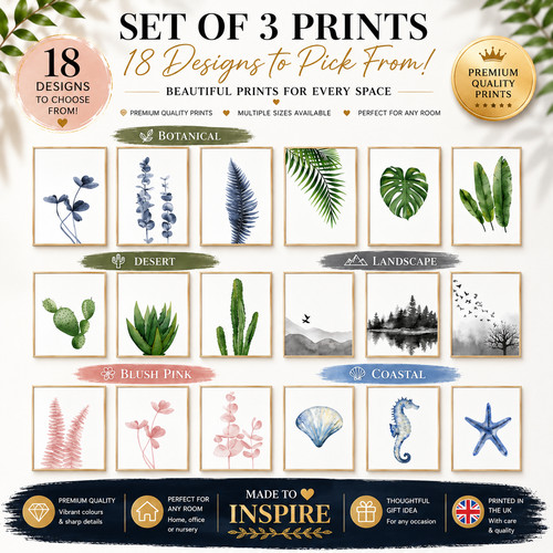 Set wall art prints - 3,