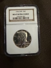 1966 SMS 50c Kennedy SILVER