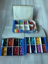 KEYRING CIRCLE CAPS Covers Rubber  Joblot Of 500 Keyring ID Marker Tags New