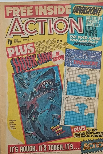 Action comic 29th may 1976 - uk, comic,