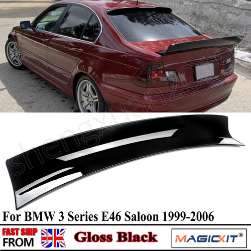 Gloss black rear trunk - trunk, spoiler
