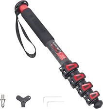 Carbon Fiber Camera Monopod 66.5in/169cm 5-Section Leg Professional Video Stand