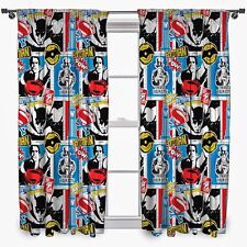 Official DC Comics 66" x 72" Ready Made Unlined Curtains Batman Vs Superman