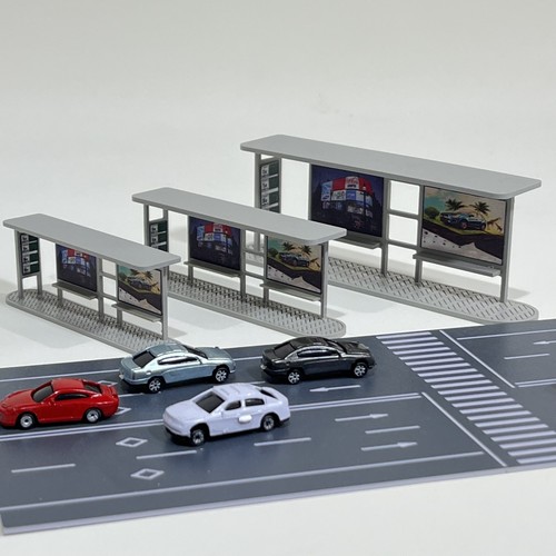 Scale diorama bus station - scale,