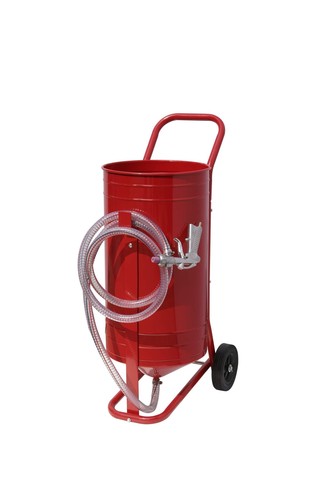 Mobile sandblasting machine - , on