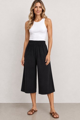 Cos black wide leg - black,