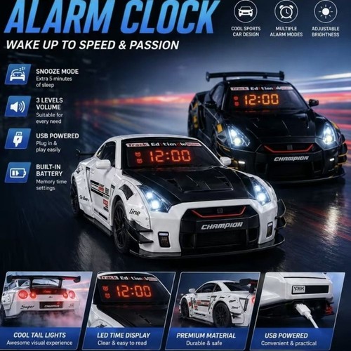 Sports hyper car alarm clock - hyper,
