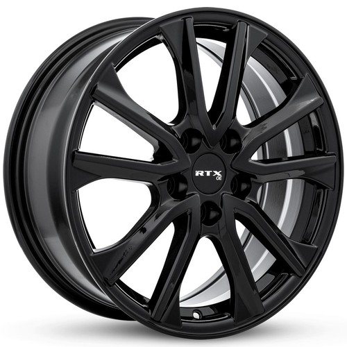 18x7 black alloy wheel - alloy, rim