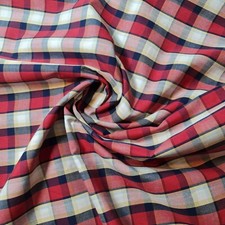 100 cotton material tartan - material,