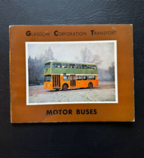 1969 Glasgow Corporation Transport Scotland Motor Buses Bus Guide Handbook