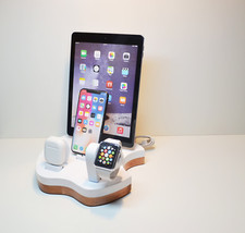 Wireless Charger Dock Charging Station 4in1 For Apple Watch Ipad Iphone Airpods 