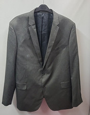 Taylor & Wright Fine Tailoring Blazer Size 48"L Grey Wedding Casual Work Buttons