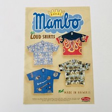 Vintage Mambo Poster Royal Mambo Loud Shirts Original 1990s Rare Print Ad