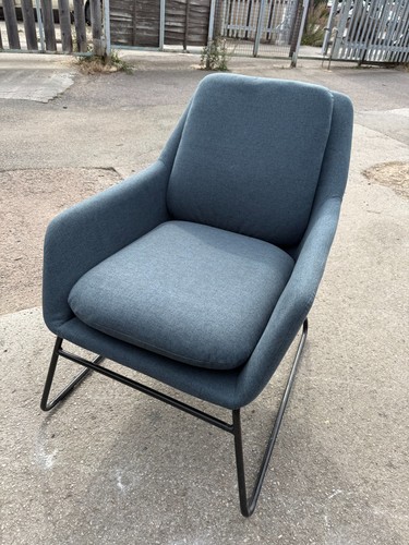Navy blue armchair - blue,