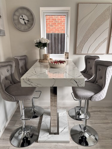 Luxury marble effect breakfast
