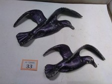 Vintage Flying Birds Wall Plaques Seagull